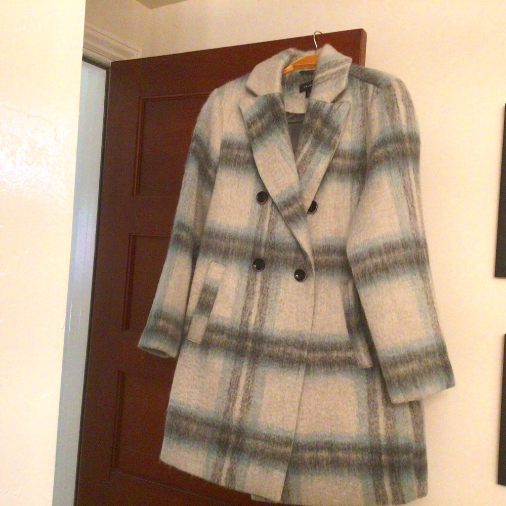 Stylish Beautiful Wool Plaid Coat